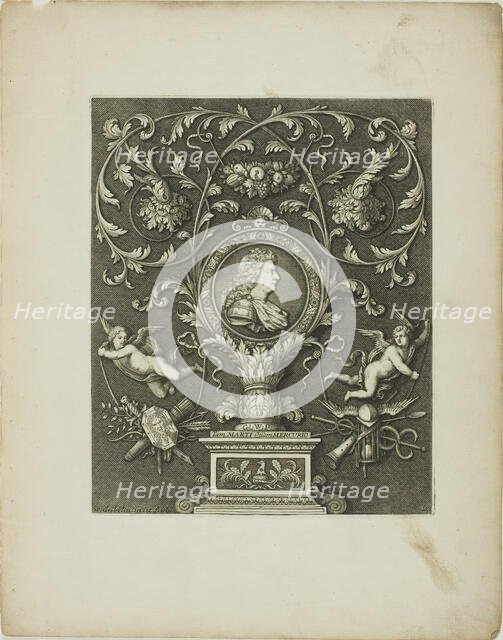 Plate Two, from A New Book of Ornaments, 1704. Creator: Simon Gribelin.