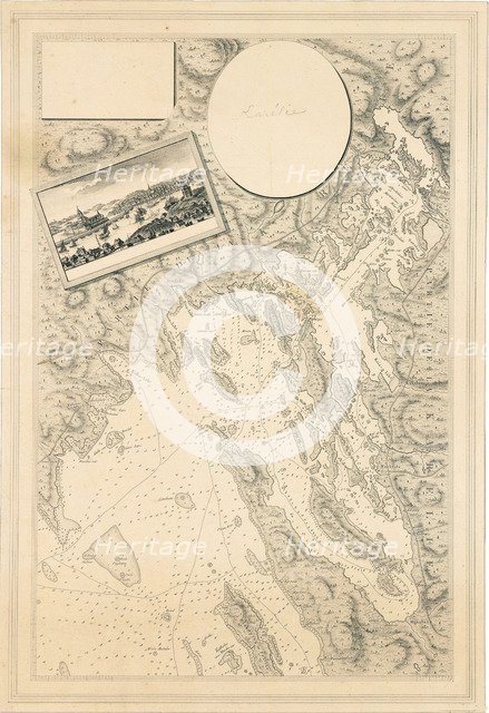 Sea chart of Vyborg bay, Russia, c. 1786-88.