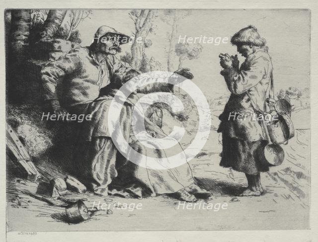 Tinkers, 1882. Creator: William Strang (British, 1859-1921).