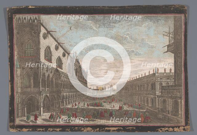 View of the San Marco square in Venice, 1700-1799. Creator: Anon.