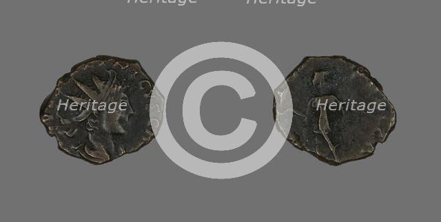 Coin Portraying Emperor Tetricus II, 271-274. Creator: Unknown.