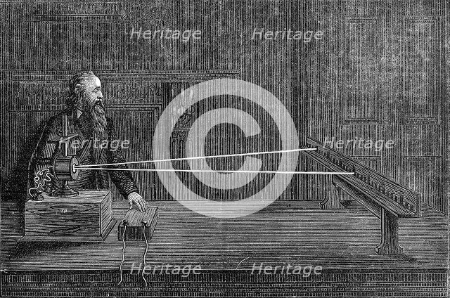 Lord Kelvin's mirror galvanometer, 1876. Artist: Unknown