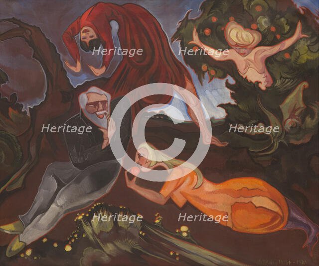 Temptation of St Anthony I, between 1916-1921. Creator: Stanislaw Ignacy Witkiewicz.