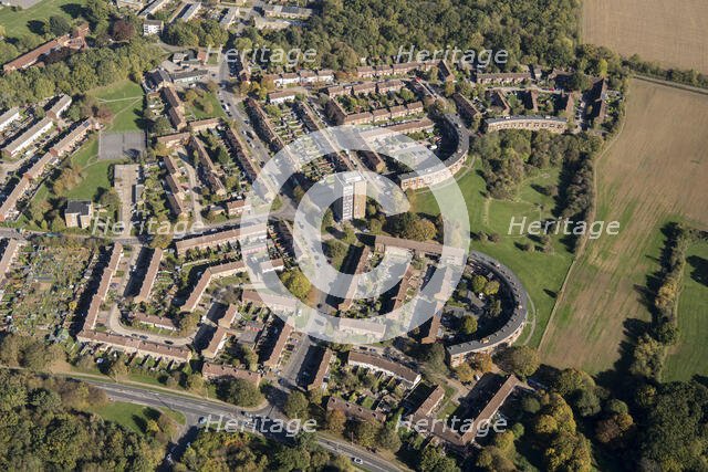 Mark Hall South housing estate, Harlow, Essex, 2018. Creator: Damian Grady.