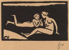 Bathers on the Grass (Baigneuses étendues sur l'herbe), 1893. Creator: Félix Vallotton.