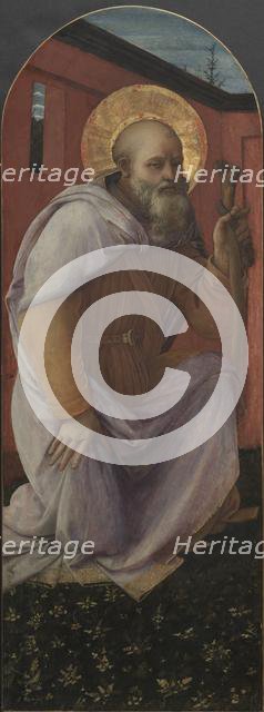 Panel from a Triptych: St. Anthony Abbot, 1458. Creator: Filippo Lippi (Italian, c. 1406-1469).