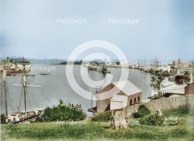 View along the Brisbane River, 1873. Creator: Unknown.