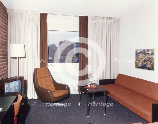Hotel room, Skövde, Sweden, 1971. Artist: Torkel Lindeberg