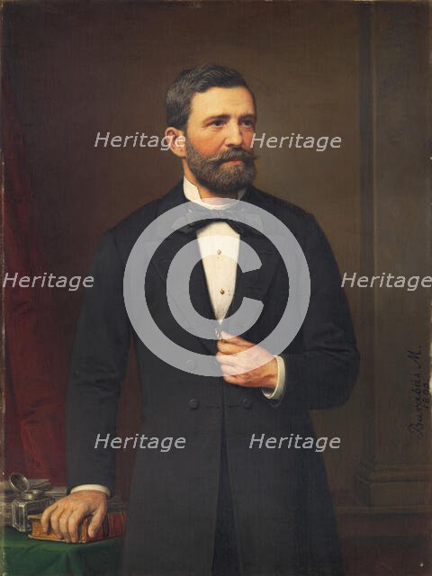 Portrait of a Man, 1890. Creator: Miklos Barabas.