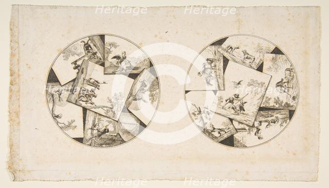Designs for Plates Taken from Oudry's Illustrations to La Fontaine's Fables, after 1755. Creator: Anon.