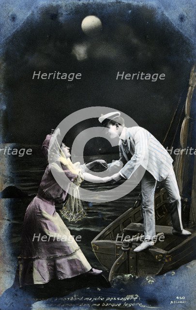 Vintage French postcard, c1900. Artist: Unknown