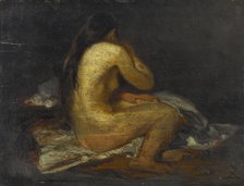 Femme nue assise. Creator: Felix Francois Georges Philibert Ziem.