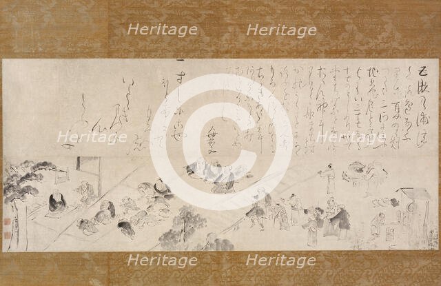 Group Pilgrimage to the Jizo Nun, 1755/65. Creator: Ike no Taiga.