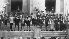Performance of Jedermann, Salzburg Festival, Austria, 20th century. Artist: Ernst Maier