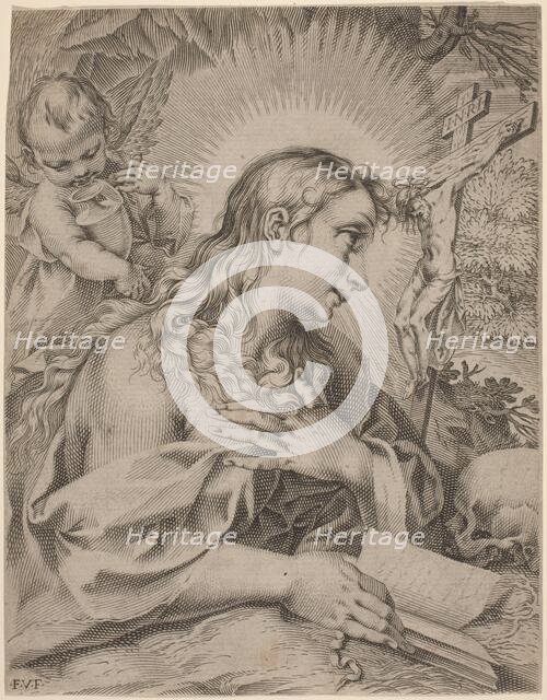 The Penitent Magdalene, first quarter 17th century. Creator: Francesco Villamena.