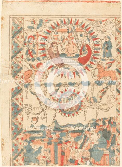 Saint Bonaventure Arriving and Preaching in Lyon, 1480-1490. Creator: Unknown.