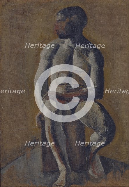 Portrait of Kirill Zdanevich (1892-1969), 1910s. Artist: Le Dantyu, Mikhail Vasilyevich (1891-1917)