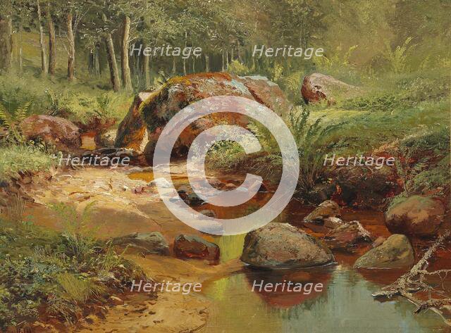 Spring landscape by a bending brook. Creator: Shishkin, Ivan Ivanovich (1832-1898).
