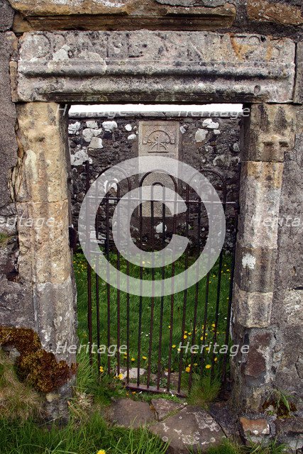 Dr MacLean's tomb, Kilmuir Graveyard, Skye, Highland, Scotland.