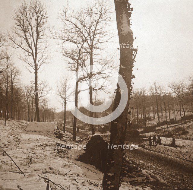 Winter, Genicourt, northern France, c1914-c1918. Artist: Unknown.