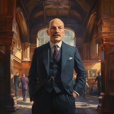 AI IMAGE - Portrait of Clement Attlee, 1950s, (2023). Creator: Heritage Images.