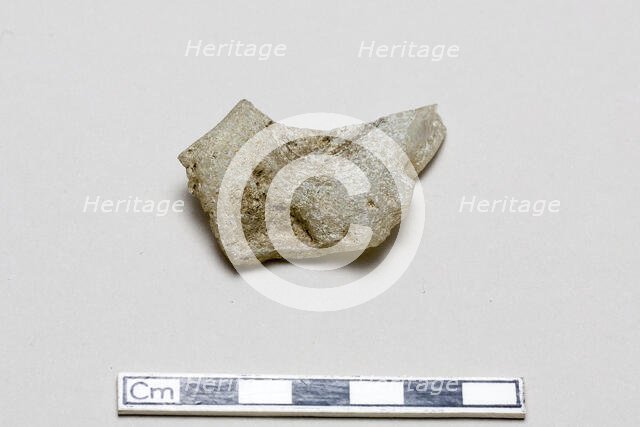 Glass fragment, early 17th-mid 18th century. Creator: Unknown.