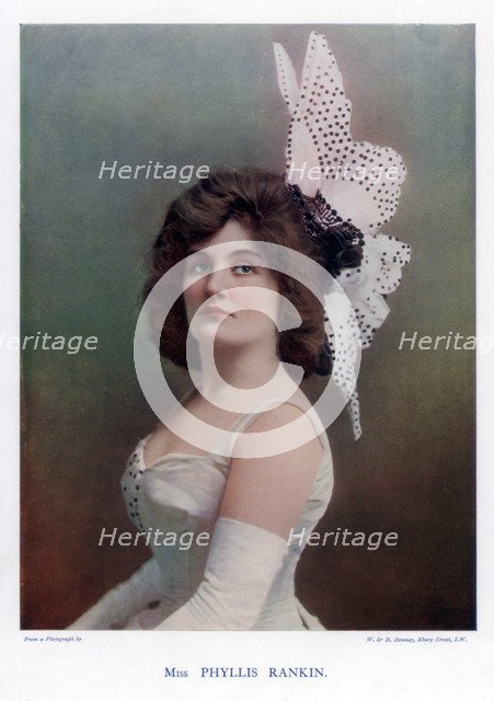 Phyllis Rankin, American actress, 1901.Artist: W&D Downey