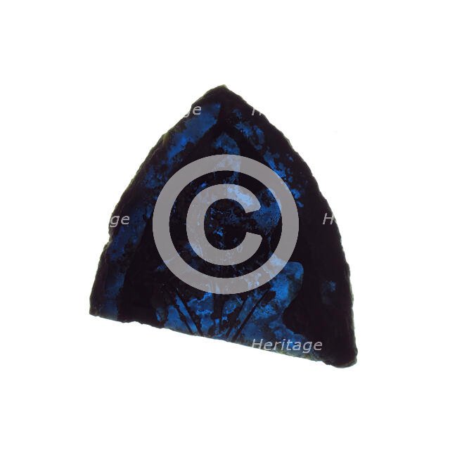 Glass Fragment, European, 13th-14th century. Creator: Unknown.