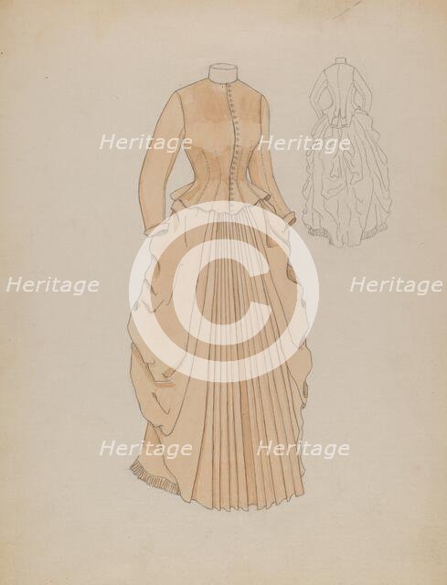 Dress, 1935/1942. Creator: Gladys Cook.