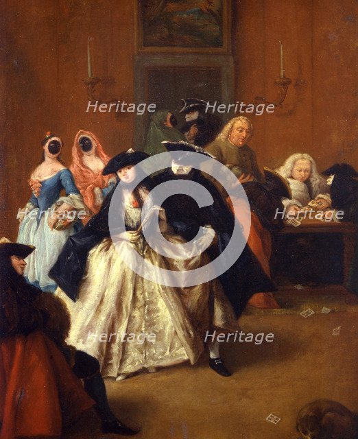 Casino (Il ridotto) in Venice, ca 1757.