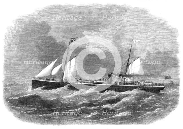 Hull steam-ship Orlando, for passenger traffic to Sweden, 1870. Creator: Unknown.