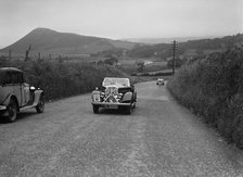 Rover 12/4 of WP Maidens competing in the South Wales Auto Club Welsh Rally, 1937 Artist: Bill Brunell.