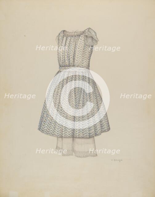 Girl's Dress, c. 1941. Creator: Virginia Berge.
