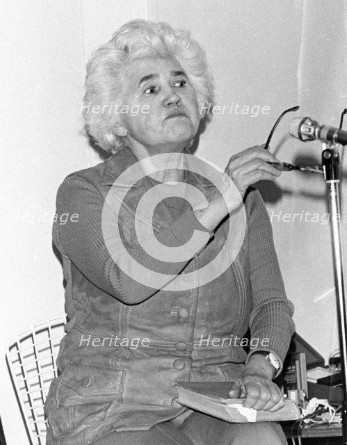 Labour MP Jenny Lee at student march on cuts in Education Service, 1975. Artist: Henry Grant