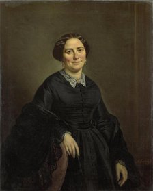 Johanna Christina Beelenkamp (1820-90). Wife of Cornelis Outshoorn, 1850-1870. Creator: Moritz Calisch.