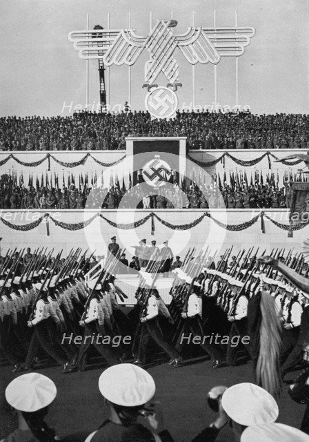 Review of the armed forces, Nuremberg, Germany, 1935. Artist: Unknown