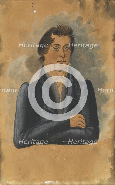 Portrait of a Man, early 19th century. Creator: Jacob Maentel.