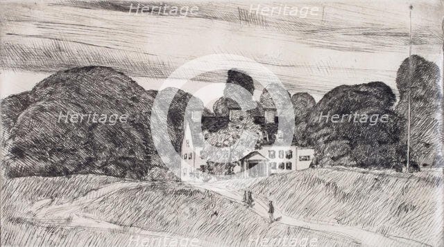 The Lion Gardiner Manor, 1923. Creator: Frederick Childe Hassam.