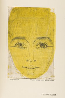 Umbra Vitae (Portrait of Georg Heym), c. 1920.