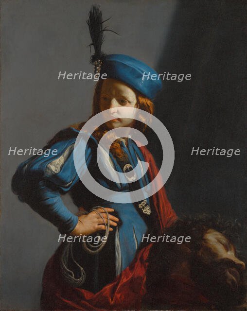 David with the Head of Goliath, about 1645-1650. Creator: Guido Cagnacci.