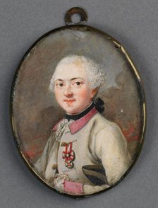 Portrait of an Austrian officer, 1770-1790. Creator: Anon.