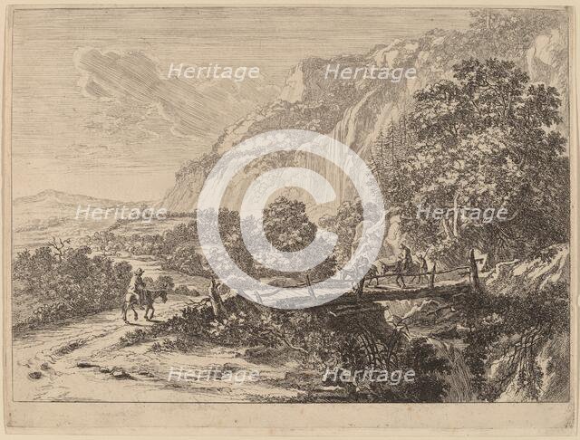 The Wooden Bridge at Sulmona, near Tivoli. Creator: Jan Dirksz Both.