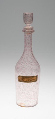 Carafe, Bohemia, 1845. Creator: Bohemia Glass.