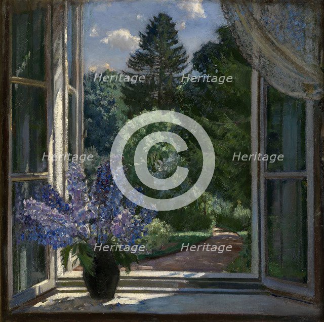 View from a Window, 1939. Artist: Zhukovsky, Stanislav Yulianovich (1873-1944)