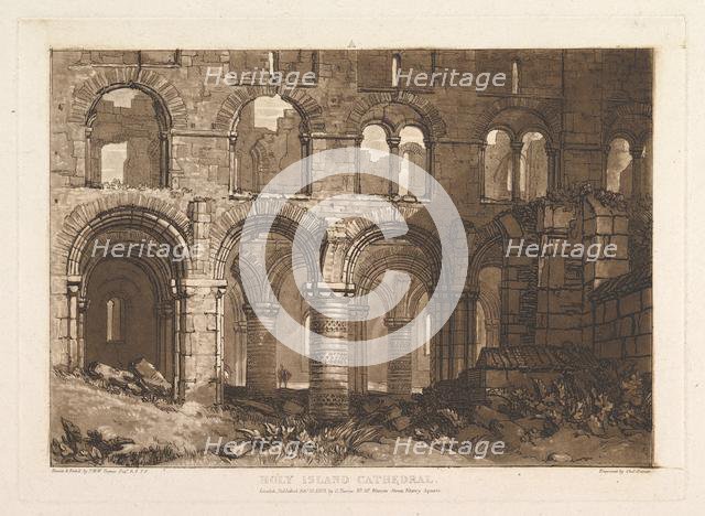 Holy Island Cathedral (Liber Studiorum, part III, plate 11), February 20, 1808. Creator: JMW Turner.