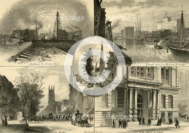 'Scenes in Chicago', 1874.  Creator: James H. Richardson.