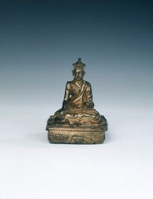 Gilt bronze Lama, Tibet, 17th century. Artist: Unknown