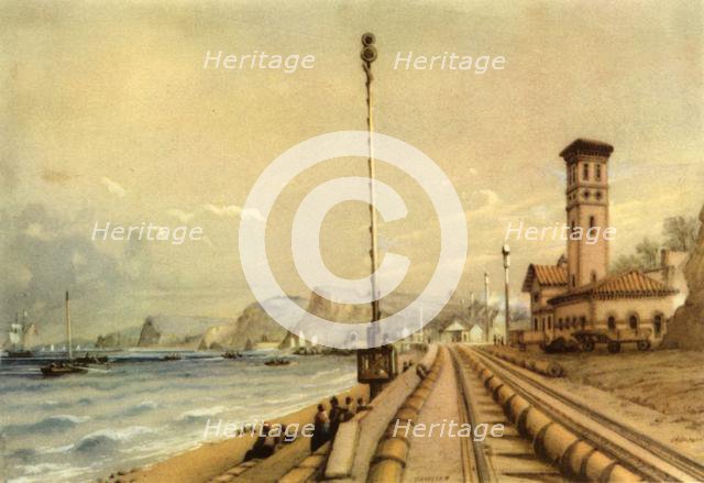 'The Atmospheric Railway at Dawlish, 1847', (1945). Creator: Unknown.