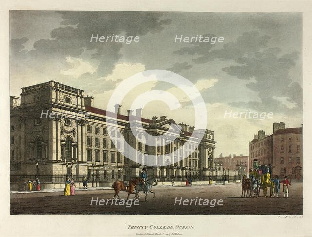 Trinity College, Dublin, published March 1793. Creator: James Malton.