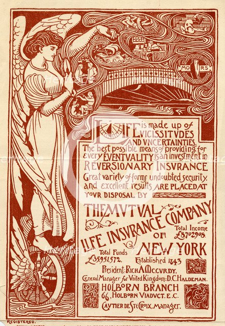 The Mutual Life Insurance Company of New York, 19th century. Artist: Unknown